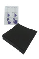 quilling seti origami kağıt seti siyah renk 15x15cm 30lu paket, quillingseti-orgm-syh-30-pkt, kağıt çeşitleri