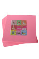 origami kağıdı - origami 20x20cm 100 adetli neon pembe renkli origami kağıt yapım seti, 8509990014513, origami kağıtları, Quilling Seti