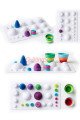 üç boyutlu quilling şablon cetveli - ekonomik şablon, qbs3-0001-eko, quilling şablonları,