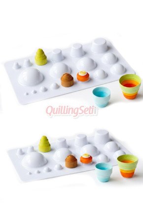 Üç Boyutlu Quilling Şablon Cetveli - Ekonomik Şablon