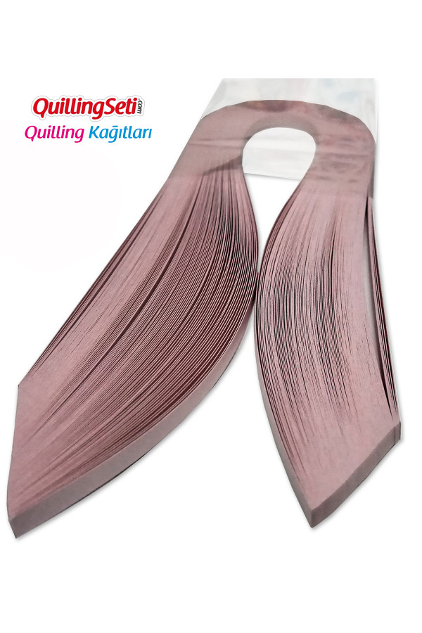 quilling kağıdı - açık pembe renk 5mm 100lü, hn-018-5m, 5 mm 100 adetli tek renk quilling kağıtları, Quilling Seti