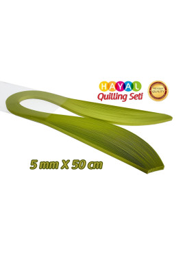Quilling Kağıdı - Fıstık Yeşili (Neon) Renk 100'lü