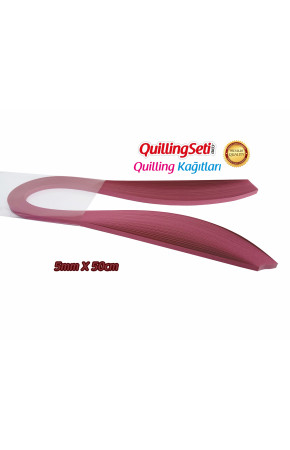 Quilling Kağıdı - Gül Kurusu Renk 5mm 100'lü