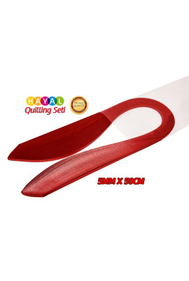 Quilling Kağıdı - Kırmızı Renk 5mm 100'lü