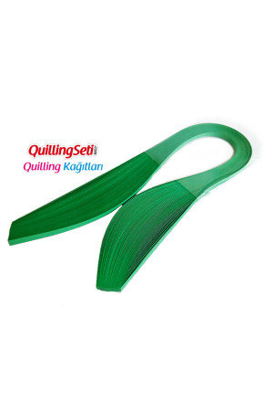 Quilling Kağıdı - Koyu Yeşil Renk 100'lü
