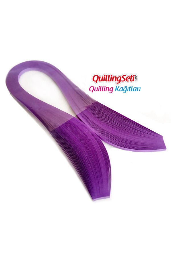 quilling kağıdı - mor renk 100lü, hn-026-5m, 5 mm 100 adetli tek renk quilling kağıtları, Quilling Seti