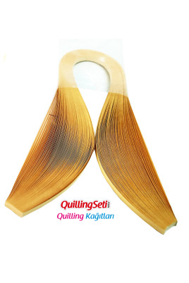 Quilling Kağıdı - Nubuk Sarı Renk 1 cm 50'li