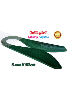 Quilling Kağıdı - Petrol Yeşili Renk 5mm 100'lü