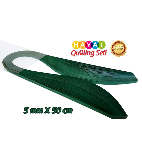 Quilling Kağıdı - Petrol Yeşili Renk 5mm 100lü