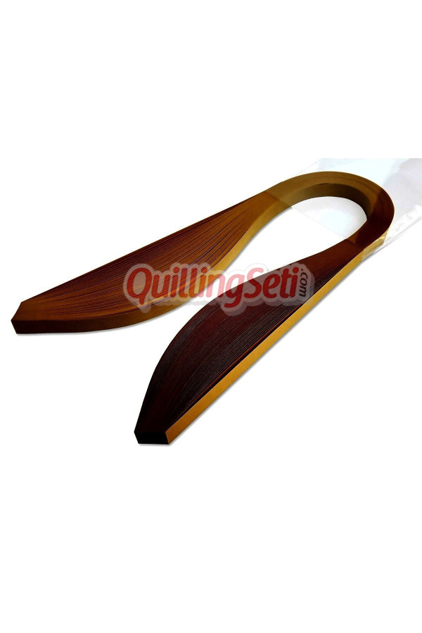 quilling seti 10mm karamel renk quilling kağıdı - 50li, karamel--10mm, 10 mm 50 adetli quilling kağıtları, Quilling Seti