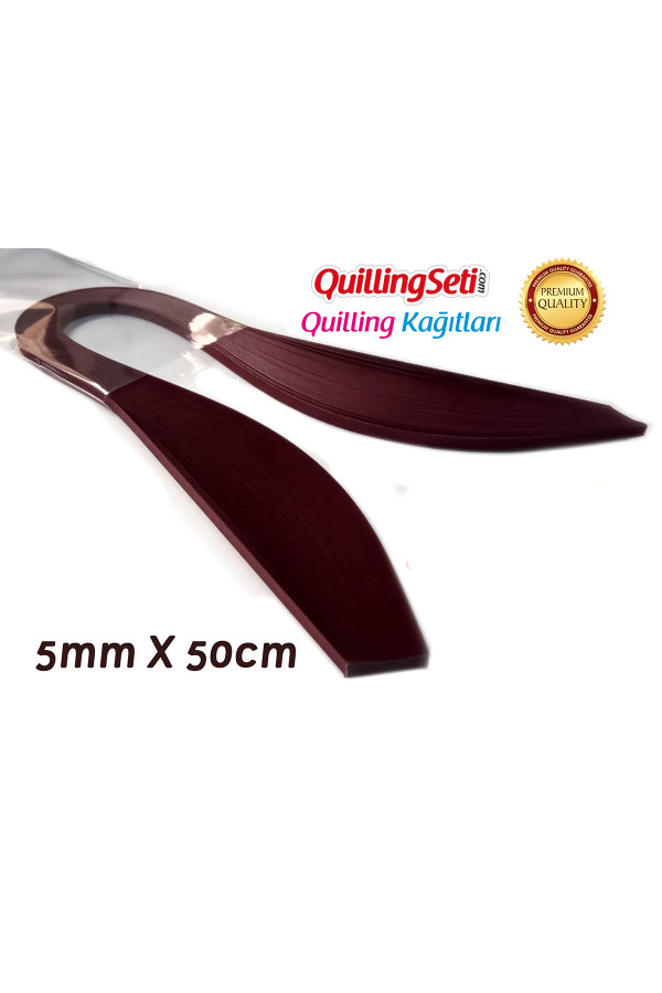 quilling kağıdı - vişne renk 5mm 100lü, hn-025-5m, 5 mm 100 adetli tek renk quilling kağıtları, Quilling Seti