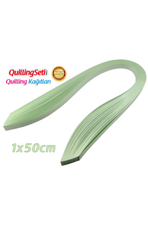 Quilling Kağıdı - Buz Yeşili Renk 1cmx50cm 100'lü
