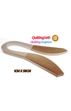 Quilling Kağıdı - Açık Kahverengi 1cm x 50cm 100'lü