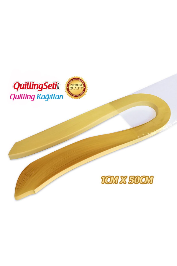 quilling kağıdı - açık sarı renk 1cm 100lü, qks-1510-10m, 10 mm 100 adetli quilling kağıtları