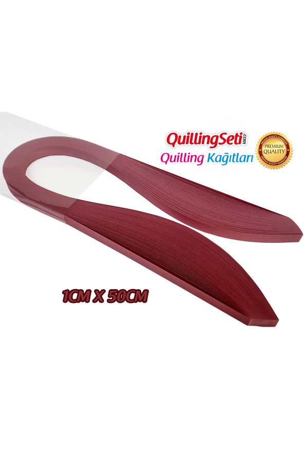 quilling kağıdı - gül kurusu rengi 1cm x 50cm 100lü, qks-1525-10m, 10 mm 100 adetli quilling kağıtları