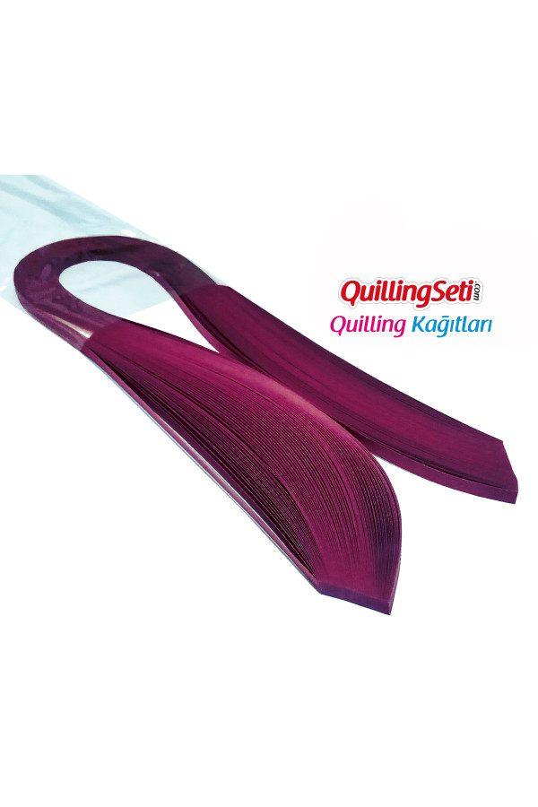 quilling kağıdı - menekşe renk 1cm 50li, qks-1539-10m, 10 mm 100 adetli quilling kağıtları