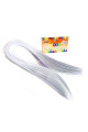 quilling kağıdı - beyaz renk 200lü, qks-2057-5m, 5 mm 200 adetli quilling kağıtları, Quilling Seti