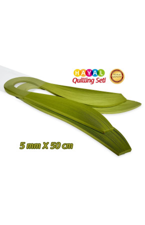 Quilling Kağıdı - Fıstık Yeşili (Neon) Renk 200'lü
