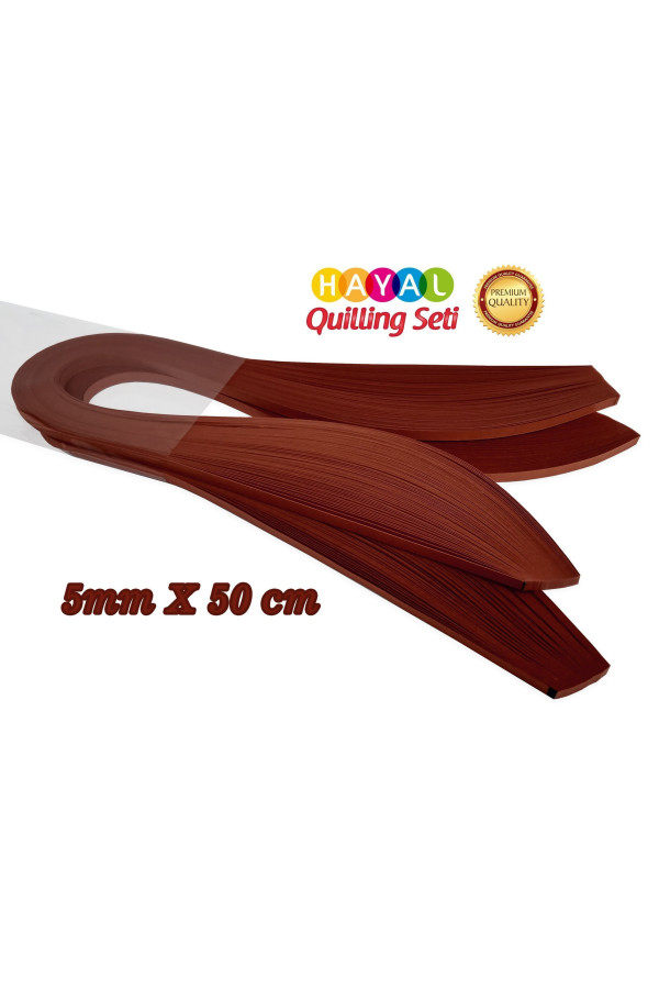 quilling kağıdı - kiremit kırmızı renk 200lü, qks-2066-5m, 5 mm 200 adetli quilling kağıtları, Quilling Seti