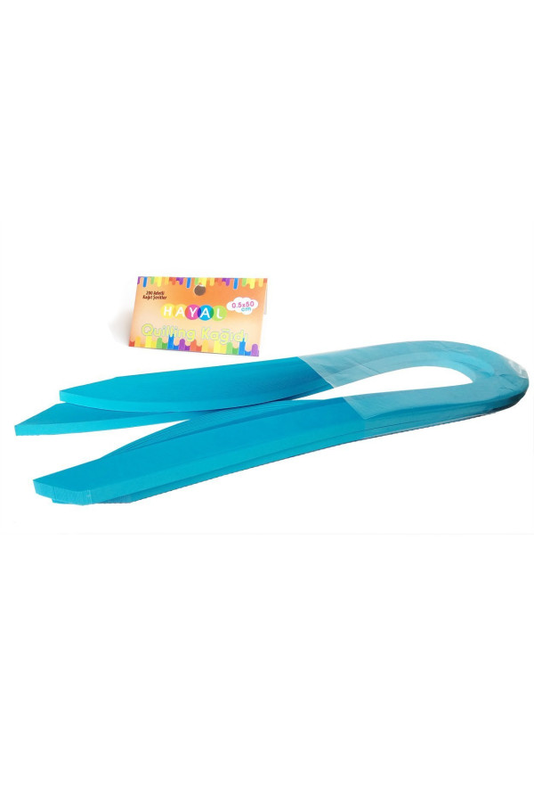 quilling kağıdı - mavi renk 200lü, qks-2059-5m, 5 mm 200 adetli quilling kağıtları, Quilling Seti