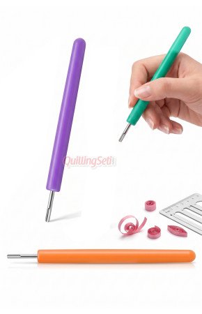 Quilling Seti Plastik Saplı Metal Uçlu Quilling Kıvırma Aleti