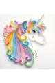 quilling kağıdı - mor, beyaz ve pembe 300lü, qks-3018-5m, 5 mm karışık renkli 300 adetli quilling kağıtları, Quilling Seti