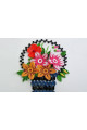 turuncu, kırmızı ve koyu kırmızı quilling kağıdı - 5mm 300lü, qks-3024-5m, karışık renkli quilling kağıtları 300 adetli paket, Quilling Seti