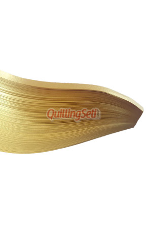 1.5mm Altın Sarı Renkli Sedefli Quilling Kağıdı - 50'li