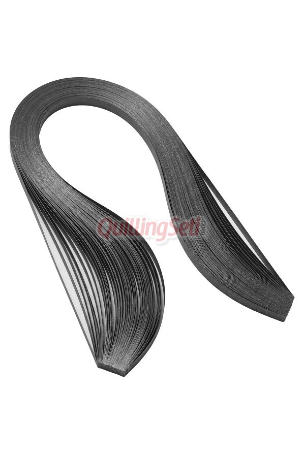 10mm siyah renkli 50 adetli sedefli quilling kağıdı, hs-0009-10mm, 10 mm (1cm) sedefli quilling kağıtları, Quilling Seti