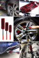 3lü bükülebilen peluş detaylı temizlik i̇çin oto jant, egzos temizleme fırçası, 8684003012639, oto bakım, temizlik ve aksesuar, Buffer