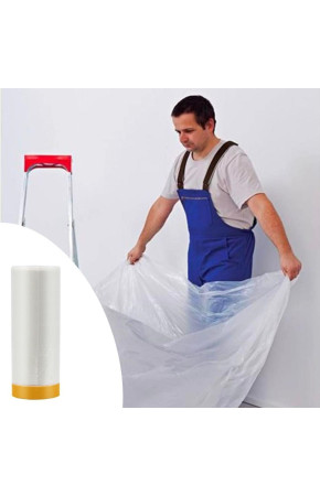Boya Badana Eşya Koruma Hışır Örtüsü 280cm x 15 mt  Yapışkanlı Hışır Örtü