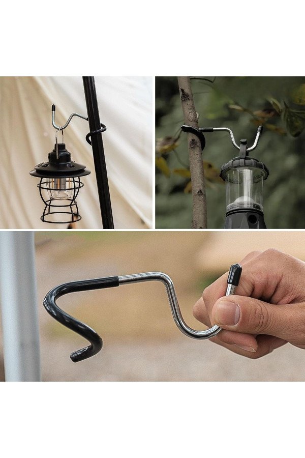 kamp i̇çin çok fonksiyonlu s-şekilli direk askısı kaymaz paslanmaz çelik eşya asma kancası, af06yt0006-91399, spor & outdoor, Buffer