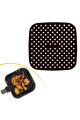 renkli isıya dayanıklı yıkanılabilir silikon fırın ve airfryer kare pişirme matı 21,5 cm, 8684003001985, mutfak ürünleri, Buffer