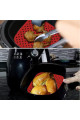 renkli isıya dayanıklı yıkanılabilir silikon fırın ve airfryer kare pişirme matı 21,5 cm, 8684003001985, mutfak ürünleri, Buffer