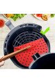 renkli isıya dayanıklı yıkanılabilir silikon fırın ve airfryer yuvarlak pişirme matı 23 cm, 8684003002012, mutfak ürünleri, Buffer