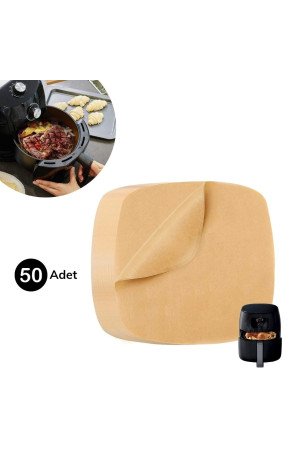50 Adet Air Fryer Pişirme Kağıdı Tek Kullanımlık Yağ Su Geçirmez Yapışmaz Deliksiz Düz Kare Model 50 Adet Air Fryer Pişirme Kağıdı Tek Kullanımlık Yağ Su Geçirmez Yapışmaz Deliksiz Düz Kare Model