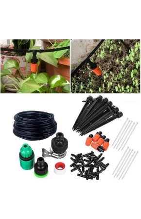 10 Metre Bahçe Damlama Sulama Sistemi Seti Hortum ve Ek Parçaları