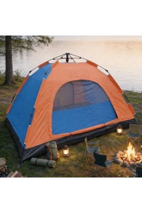 10 Kişilik Otomatik Kurulum Kamp Çadırı – Outdoor , Suya Dayanıklı Hızlı Kurulum Piknik ve Doğa İçin Geniş Aile Çadırı 300x300x170 cm