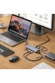8in1 type-c çoklayıcı hub hdmi 4k usb 3.0 sd tf kart rj45 ethernet dönüştürücü adaptör, xac97yt0097-93653, şarj cihazları, kablolar ve dönüştürücü, Buffer