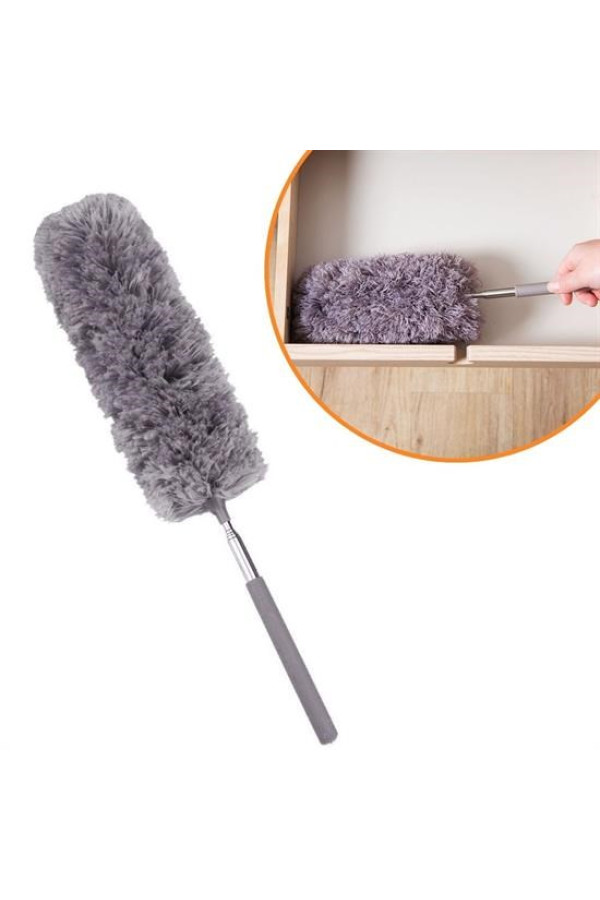 140 cm teleskopik uzatılabilir mikrofiber yumuşak başlıklı gri toz alma fırçası  toz püskülü, 701254895420560, ev bakım ve temizlik, Quilling Seti