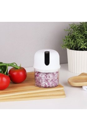 280ml Şarjlı Taşınabilir,Pratik,Kolay Temizlenebilen Hızlı Sessiz Kablosuz USB ile Şarj Olabilen Mini Mutfak Doğrayıcısı