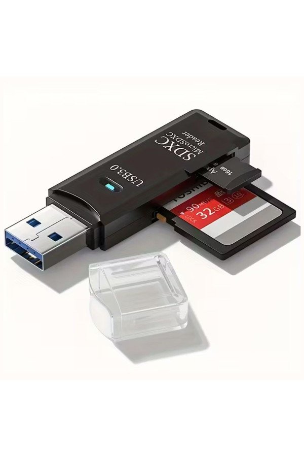 2in1 Usb 3.0 Micro Sd Hafıza Kartı - Tf Kart Okuyucu Hub Adaptör Veri Aktarıcı, MB01YT0001-26656 2in1 usb 3.0 micro sd hafıza kartı - tf kart okuyucu hub adaptör veri aktarıcı, mb01yt0001-26656, şarj cihazları, kablolar ve dönüştürücü, Buffer