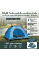 3 kişilik yarı otomatik kurulum kamp çadırı – suya dayanıklı, taşıma çantalı outdoor aile çadırı, piknik, plaj ve doğa 200x150x110 cm, cd16yt0016-97782, spor & outdoor, Buffer