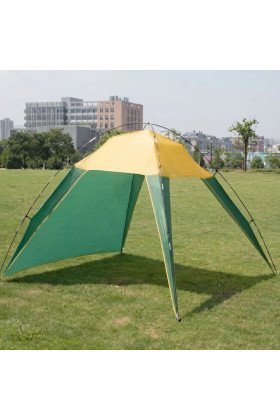 3 Kişilik Yarı Otomatik Plaj ve Kamp Çadırı – 3 Tarafı Açık Gölgelik, Taşınabilir Plaj Tentesi, Piknik ve Outdoor Çardak 200x170x150 cm