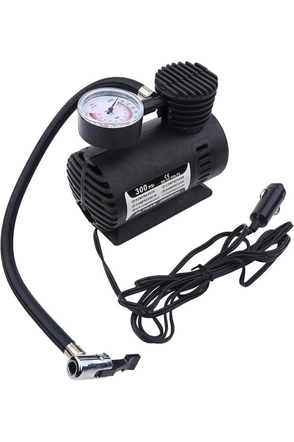 300 psi güçlü taşınabilir hava kompresörü–araba, motosiklet, bisiklet ve top şişirme i̇çin çakmaklıklı lastik şişirme pompası, ag25yt0025-62536, oto bakım, temizlik ve aksesuar, Buffer