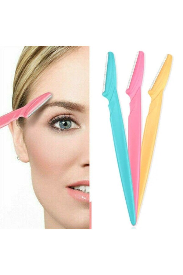 3’lü kadın kaş usturası seti – hassas ciltler i̇çin güvenli yüz tüy temizleme bıçağı, ax08yt0008-80165, kişisel bakım ve kozmetik ürünleri, Buffer