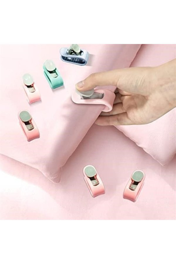 4 Adet İğnesiz Yorgan Çarşaf Ve Perde Tutucu Sabitleyici Kaydırmaz Örtü Düzenleyici Klips, AS54YT0054-71730 4 adet i̇ğnesiz yorgan çarşaf ve perde tutucu sabitleyici kaydırmaz örtü düzenleyici klips, as54yt0054-71730, hırdavat ürünleri, Buffer