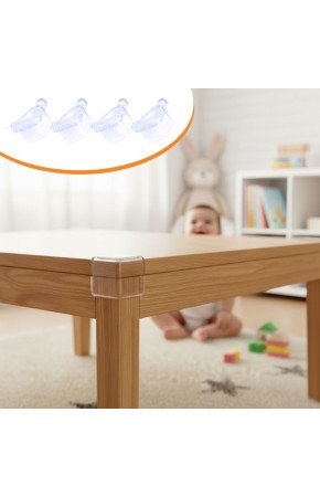 4 Adet Kendiliğinden 3M Yapışkanlı Yumuşak ve Esnek Yapıda Sehpa,Masa,Dolap Köşe Koruyucu Aparat 4 Adet Kendiliğinden 3M Yapışkanlı Yumuşak ve Esnek Yapıda Sehpa,Masa,Dolap Köşe Koruyucu Aparat