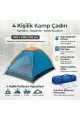 4 Kişilik Kamp Çadırı Manuel Kurulum Düz Kapılı Outdoor Dayanıklı Kamp Doğa Çadırı 200 x 200 x 110 cm, CD04YT0004-24530 4 kişilik kamp çadırı manuel kurulum düz kapılı outdoor dayanıklı kamp doğa çadırı 200 x 200 x 110 cm, cd04yt0004-24530, spor & outdoor, Buffer