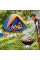 kişilik manuel kurulum gölgelikli kamp çadırı – aile, doğa, piknik ve outdoor 200x200x135 cm, cd02yt0002-66313, spor & outdoor, Buffer
